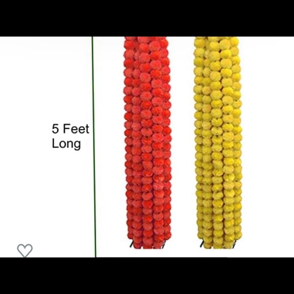 Artificial Marigold flower for decoration. 10 PCs - Picture 4 of 6